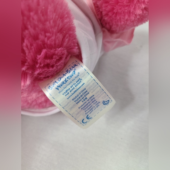 Build a Bear Disney Minnie Mouse Polka Dot Pink Bow 17" Plush with Shirt 2014 - Picture 7 of 9